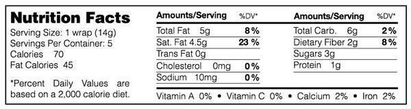 Nuco // Cinnamon Coconut Wraps - 5 Pack