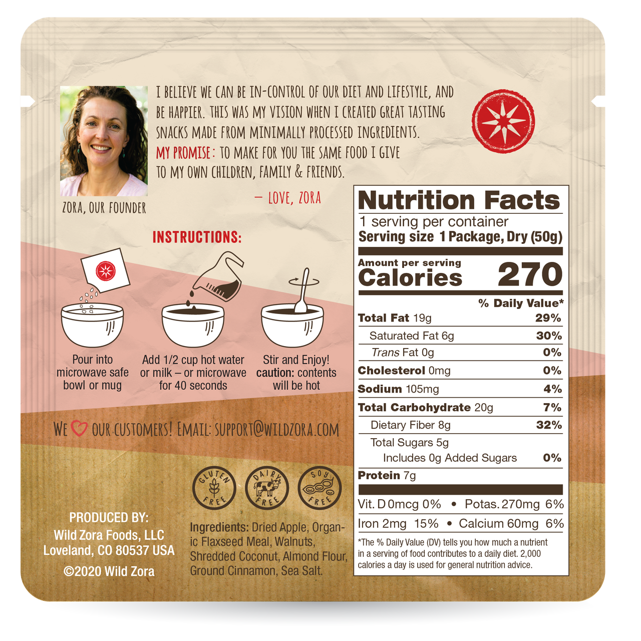 Wild Zora // Instant Grain-Free Cereal Variety Pack