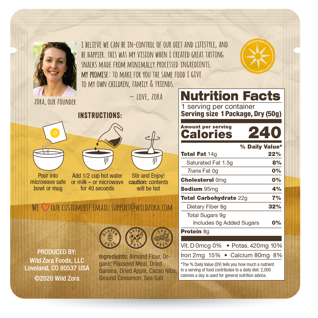 Wild Zora // Instant Grain-Free Cereal Variety Pack