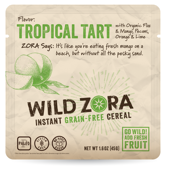 Wild Zora // Instant Grain-Free Hot Cereal Tropical Tart 1.6 oz