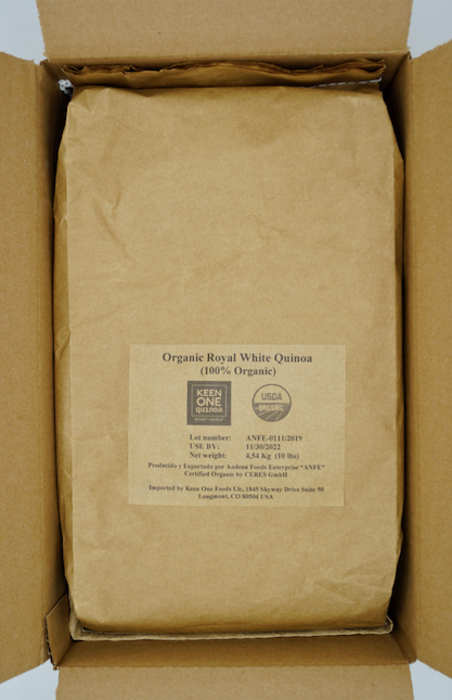 Keen One Quinoa // Organic White Quinoa 10lb Bag
