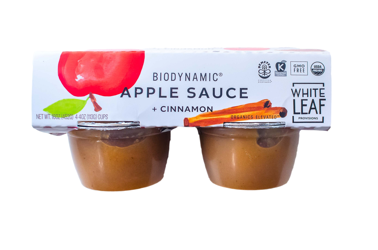 Whiteleaf Provisions // Organic Biodynamic Apple Sauce and Cinnamon 16 oz