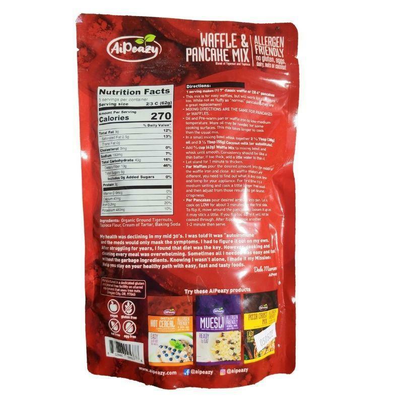 AiPeazy Waffle n Pancake Mix 10.3 oz Nutritional Facts