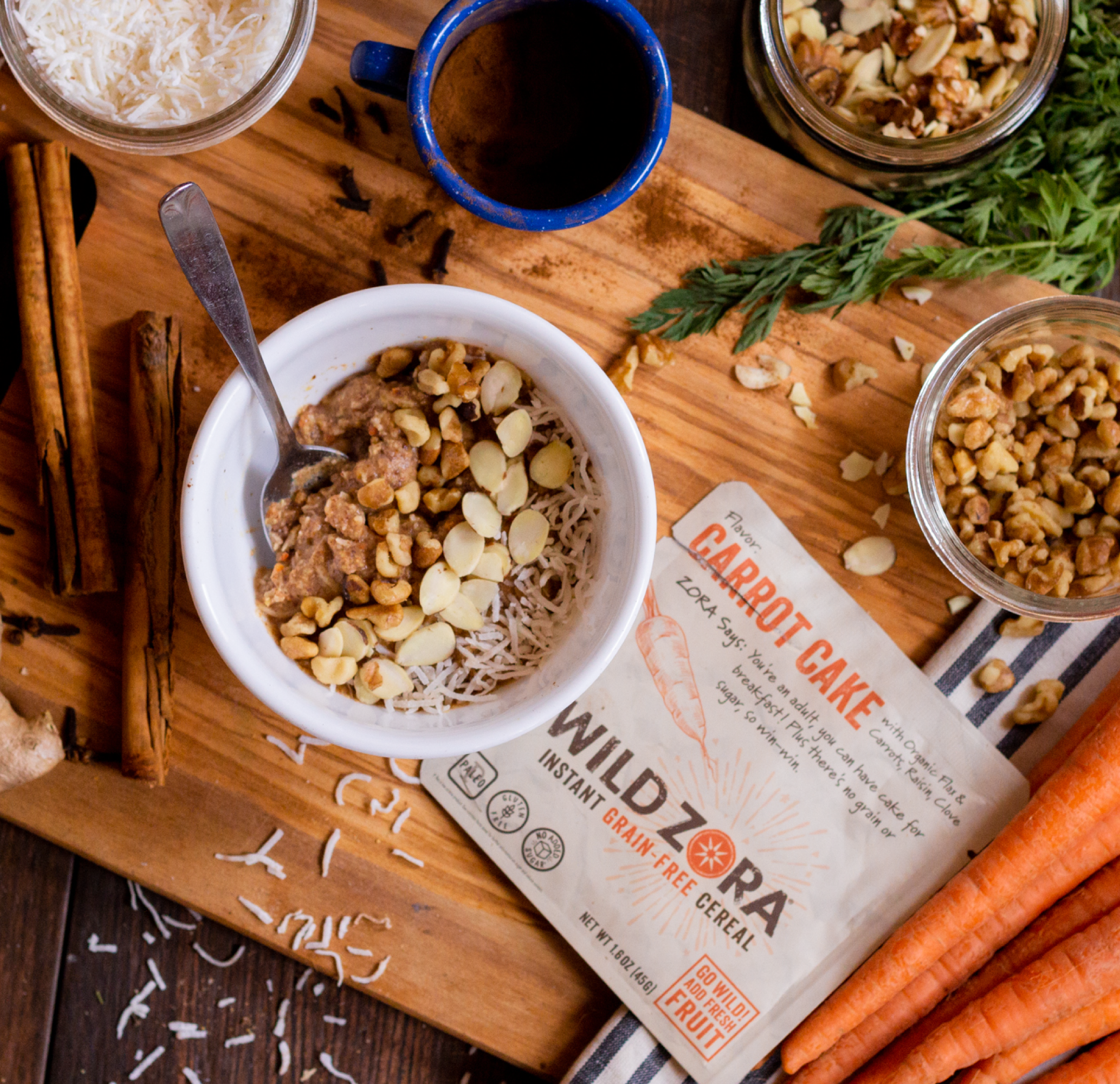 Wild Zora Carrot Cake Cereal | Carrot Cereal