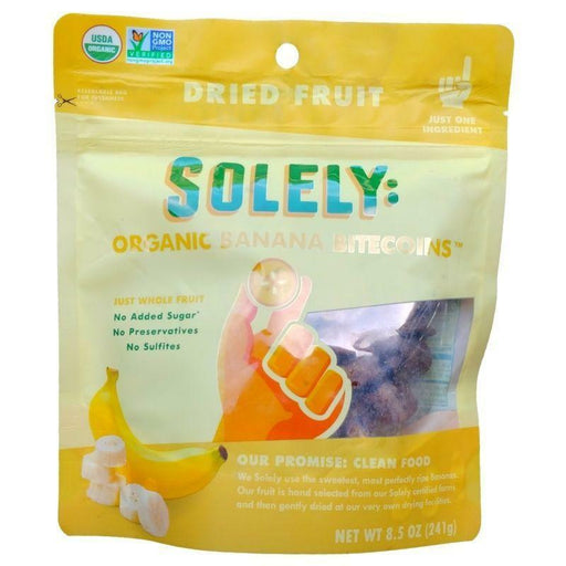 Organic Dried Banana Bitecoins - Solely - 5.5 oz