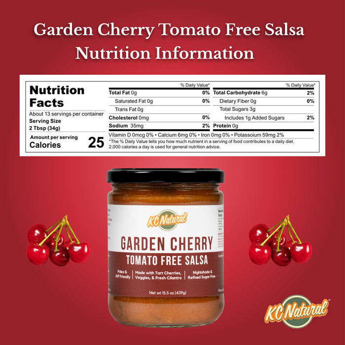 KC Natural // Garden Cherry Tomato-Free Salsa 15.5 oz