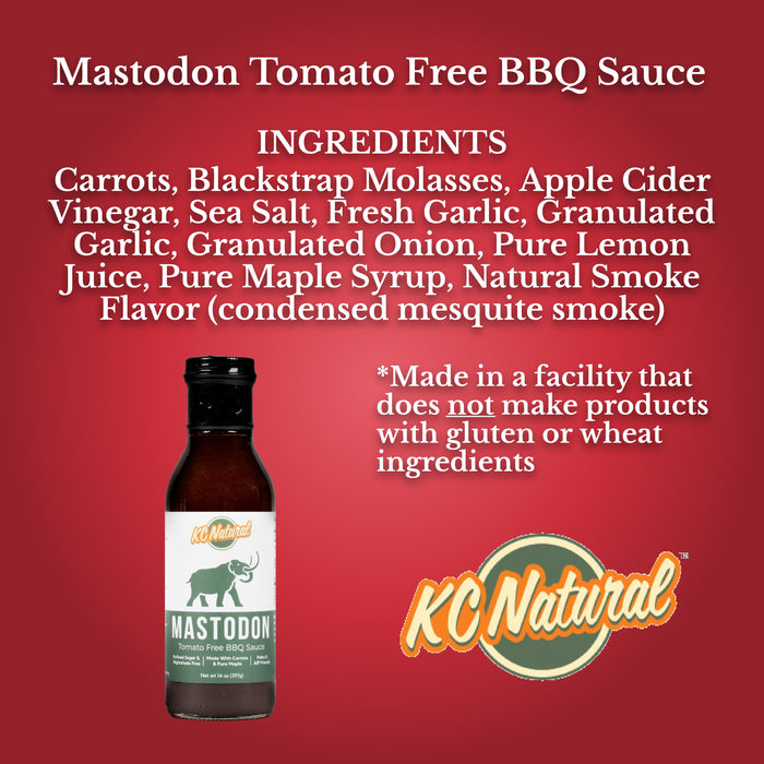 KC Natural // Mastodon AIP Friendly BBQ Sauce  14 oz