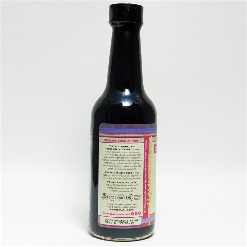 Coco aminos directions panel.