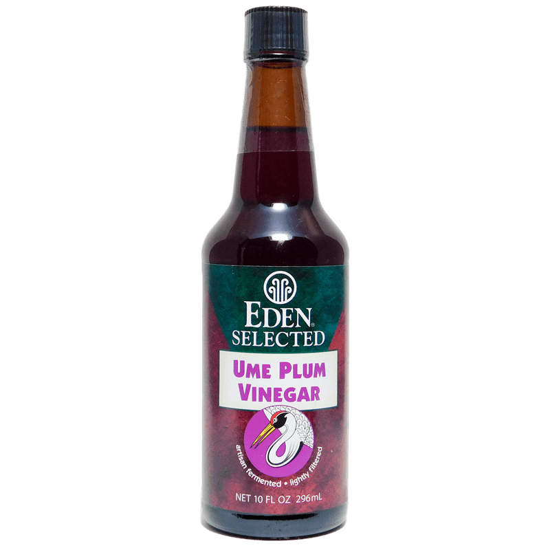 Eden Foods Ume Plum Vinegar 10-oz bottle tart ume plum vinegar condiment.