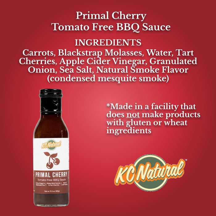 KC Natural // Primal Cherry AIP Friendly BBQ Sauce  14 oz