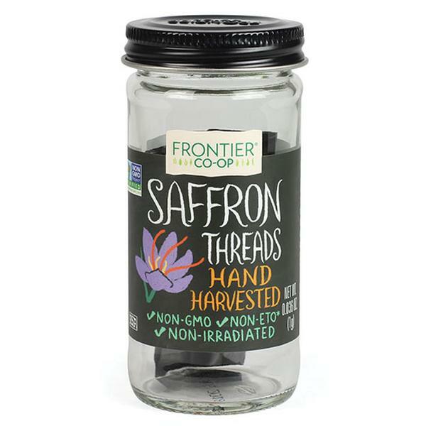 Frontier Co-Op Saffron Threads 0.36-oz saffron seasoning jar front label
