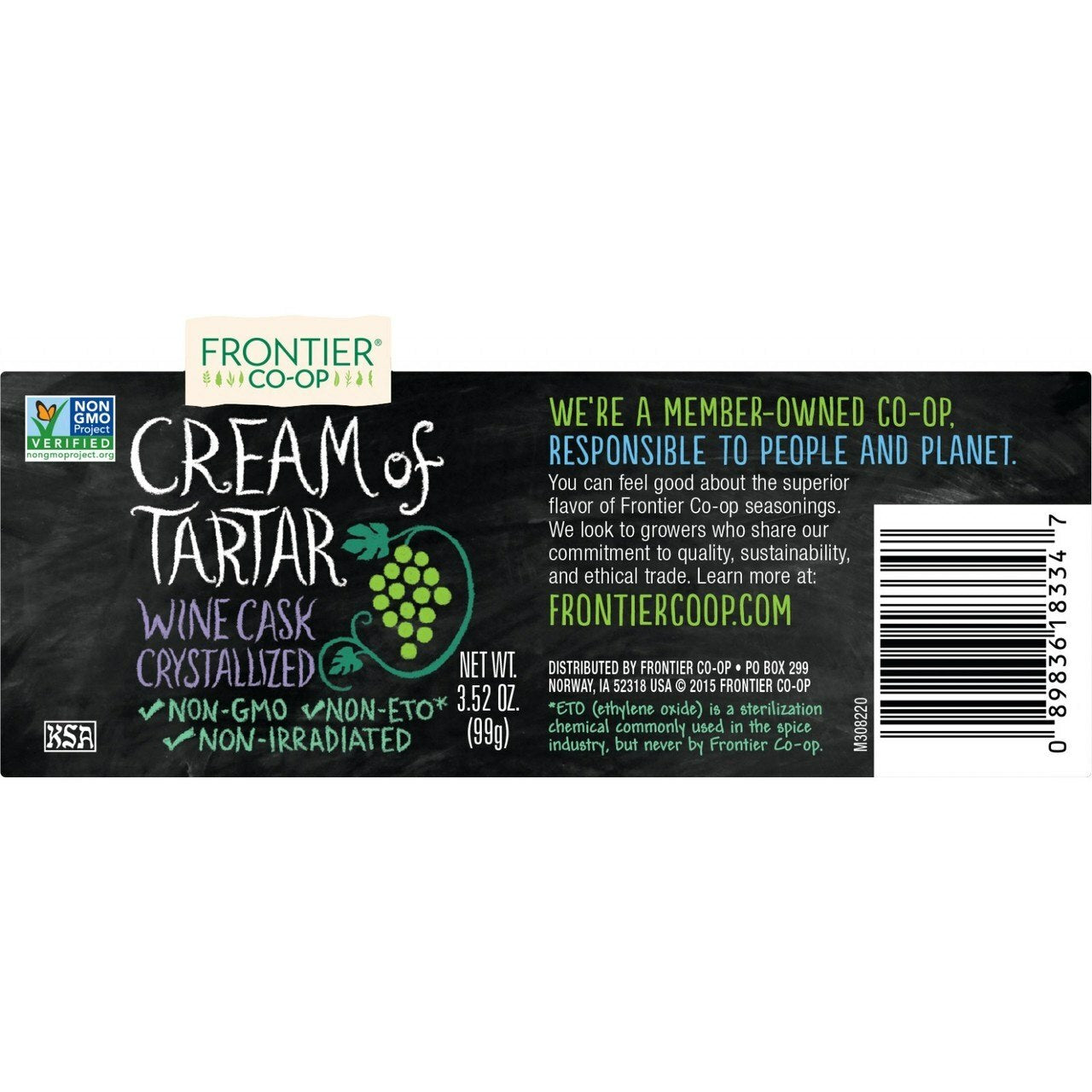 Frontier Co-op // Cream of Tartar 3.52 oz