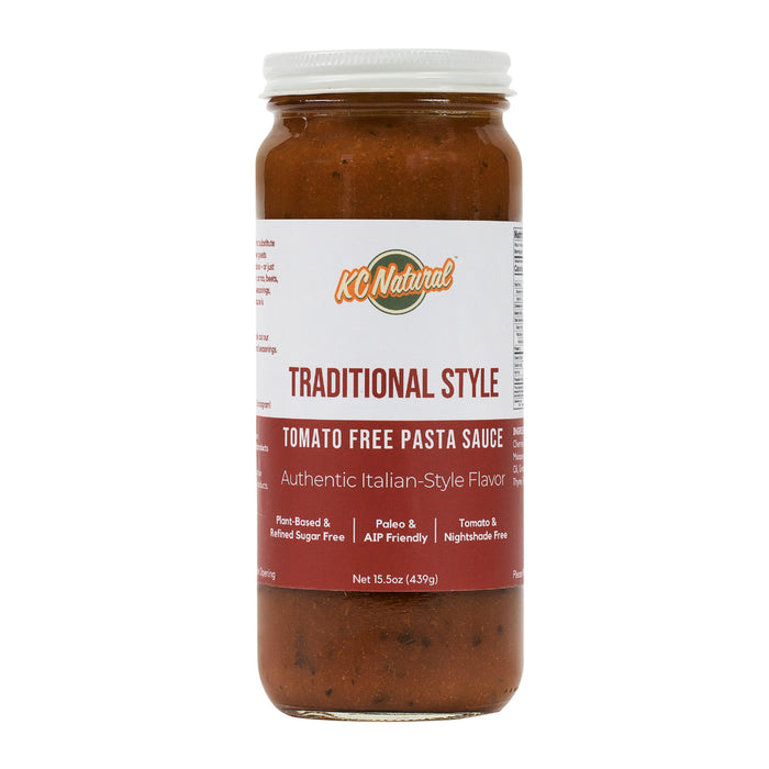KC Natural // NEW FORMULA - Traditional Style, Tomato-Free Pasta Sauce 15.5 oz