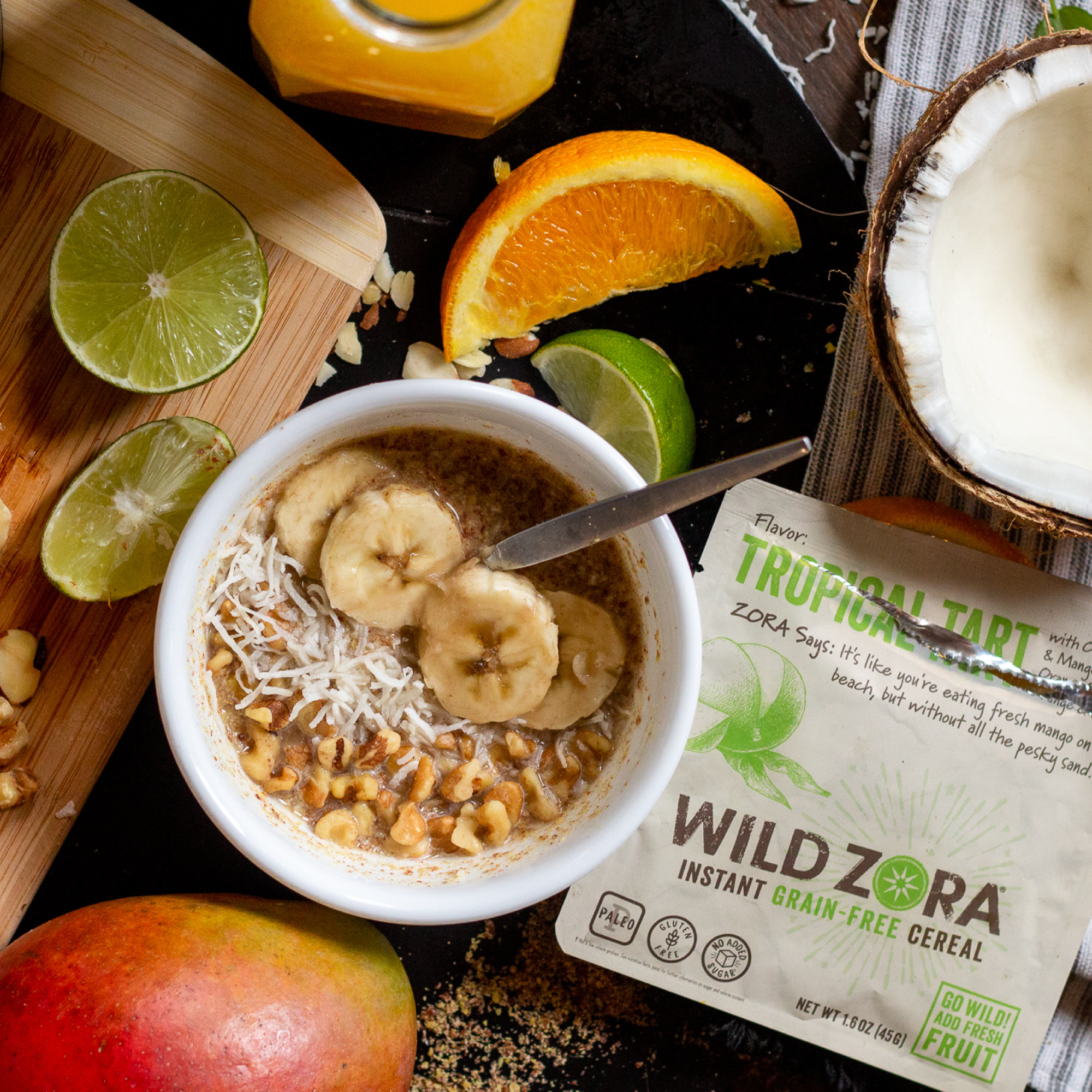Wild Zora Tropical Tart Cereal | Keto Cereal