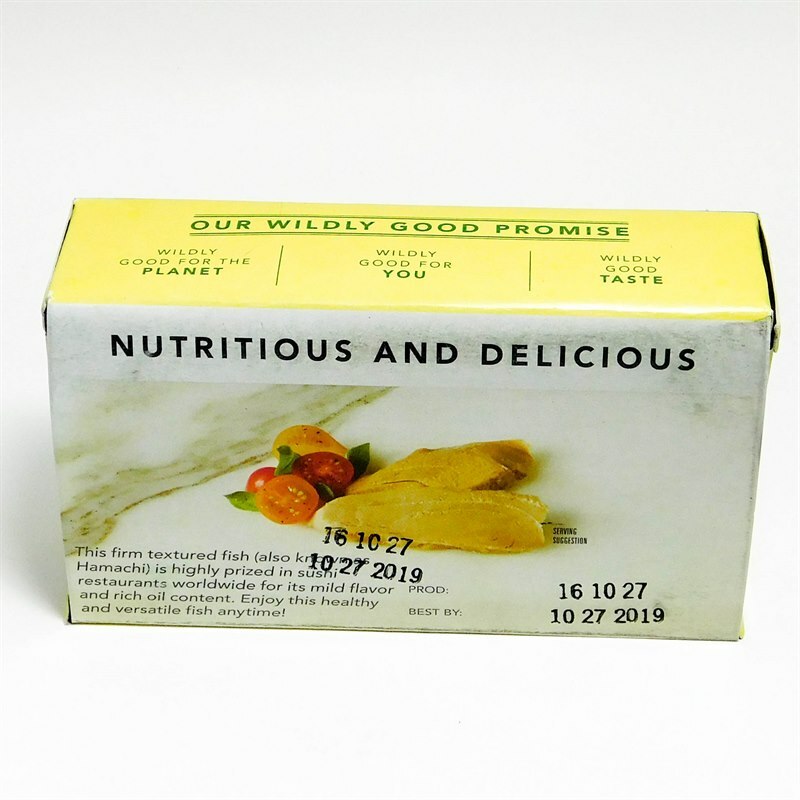 Wild Planet // Yellowtail Fillets In Organic Extra Virgin Olive Oil 4.4 oz