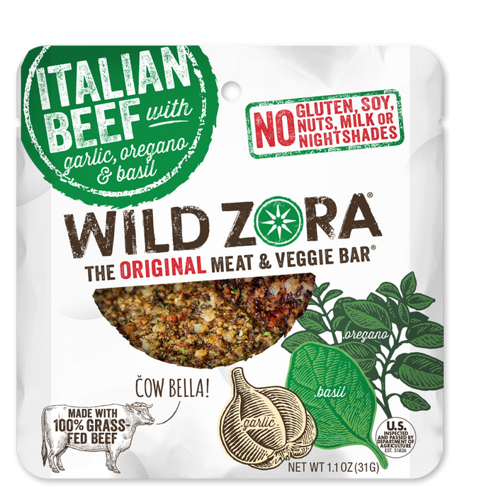 Wild Zora // Italian Beef & Veggie Bars 1.1 oz